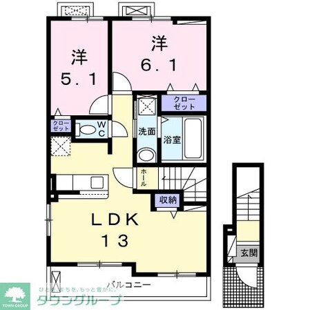 EASTIV(イーストIVの物件間取画像